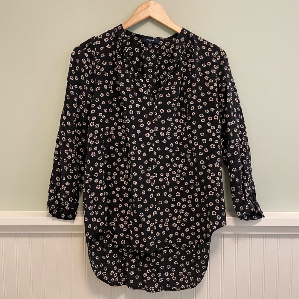 Madewell floral blouse